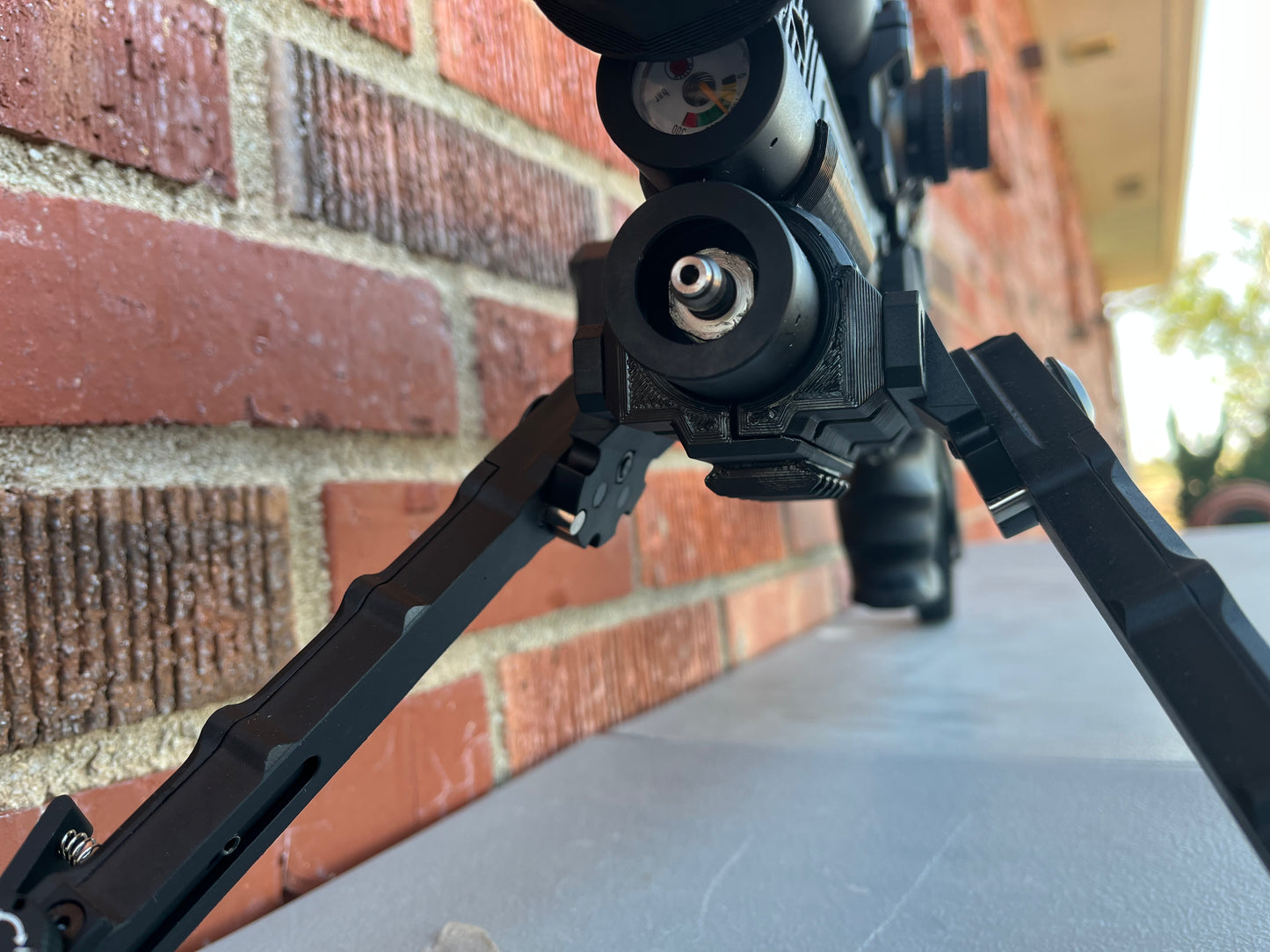 Hatsan Jet Tube clamp with M-lock mounting slots and Picatinny rail