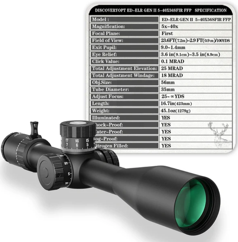 ED-ELR GEN II 5-40X56SFIR FFP