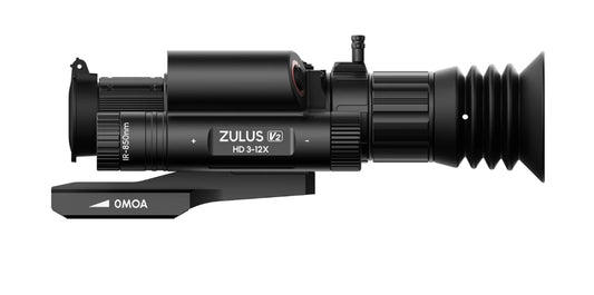 ZHD312R-V2 - ZULUS HD V2 3-12X Digital Night Vision Scope with Laser Rangefinder and Ballistic Calculator