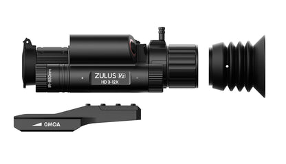 ZHD312R-V2 - ZULUS HD V2 3-12X Digital Night Vision Scope with Laser Rangefinder and Ballistic Calculator