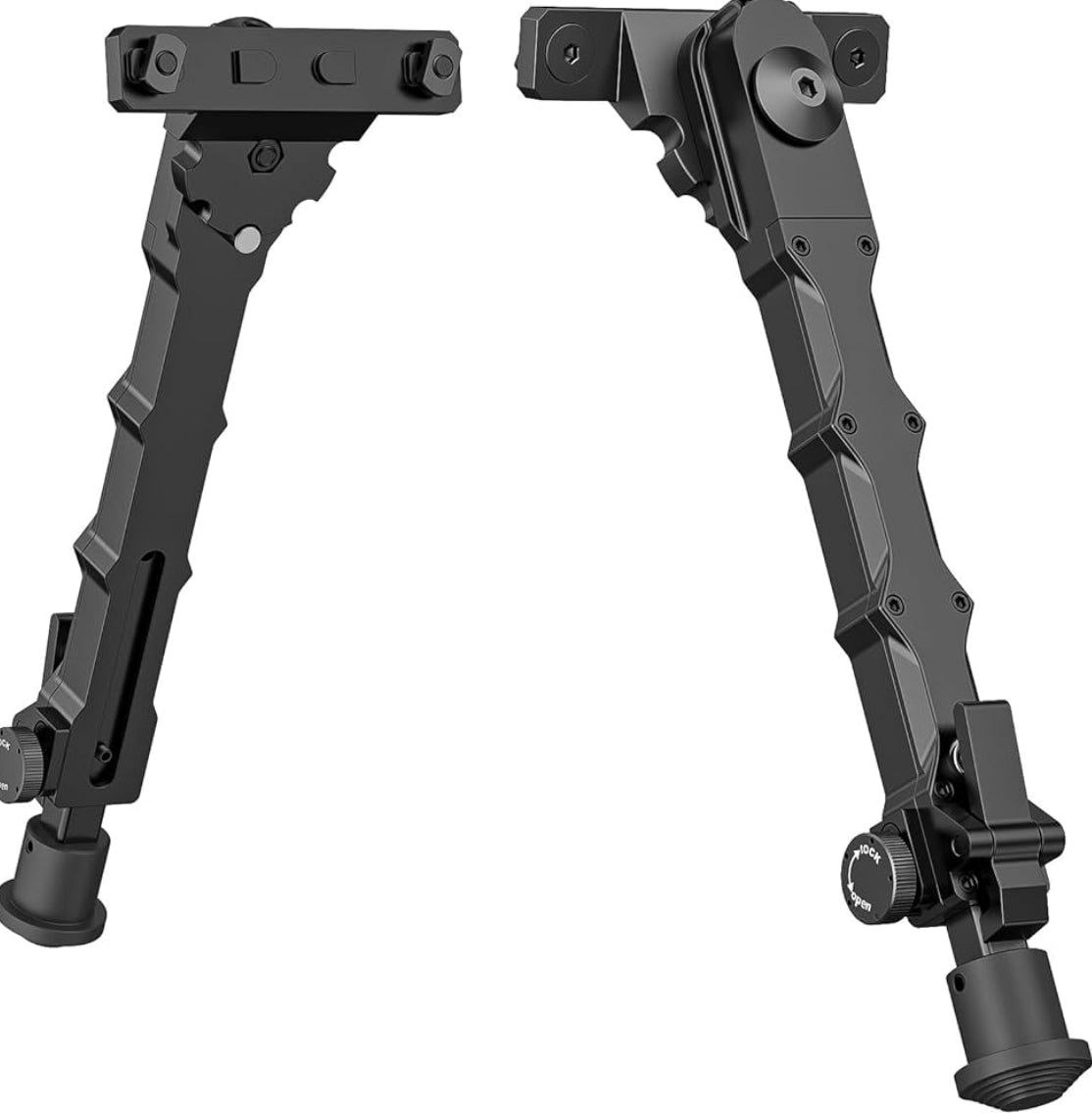 MidTen Tactical M-Rail Bipod for Hunting & Shooting – Foldable Lightweight Rifle Bipod with Adjustable Height and Anti-Slip Rubber Feet for Outdoor Tactical Use