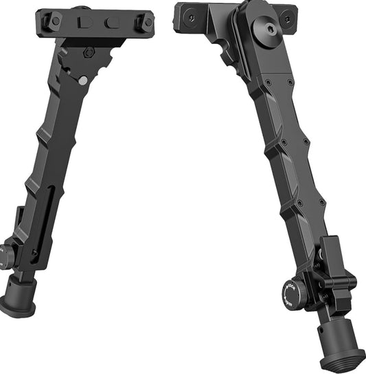 MidTen Tactical M-Rail Bipod for Hunting & Shooting – Foldable Lightweight Rifle Bipod with Adjustable Height and Anti-Slip Rubber Feet for Outdoor Tactical Use