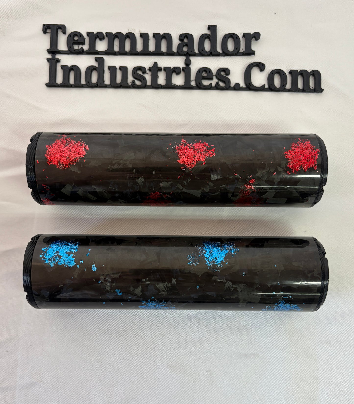 LIMITED!!! Red/Blue Carbon Fiber Eliminador Airgun Moderator