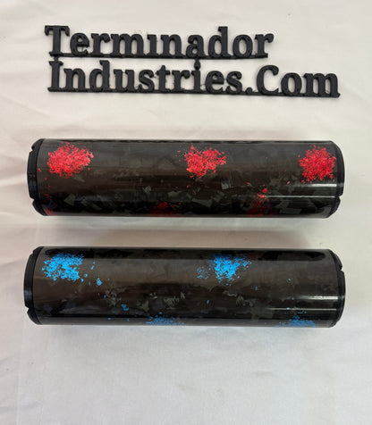 LIMITED!!! Red/Blue Carbon Fiber Eliminador Airgun Moderator
