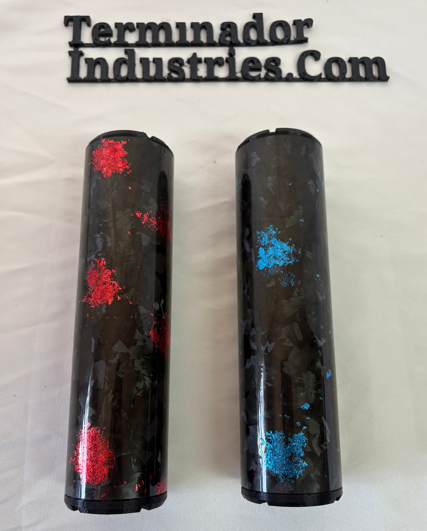 LIMITED!!! Red/Blue Carbon Fiber Eliminador Airgun Moderator