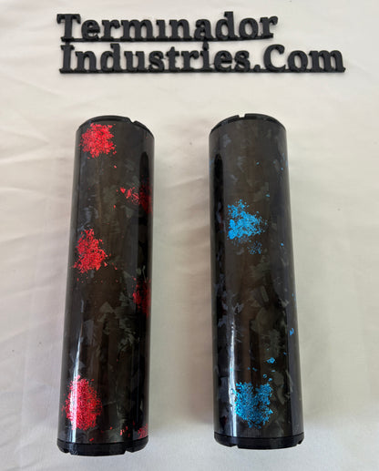 LIMITED!!! Red/Blue Carbon Fiber Eliminador Airgun Moderator