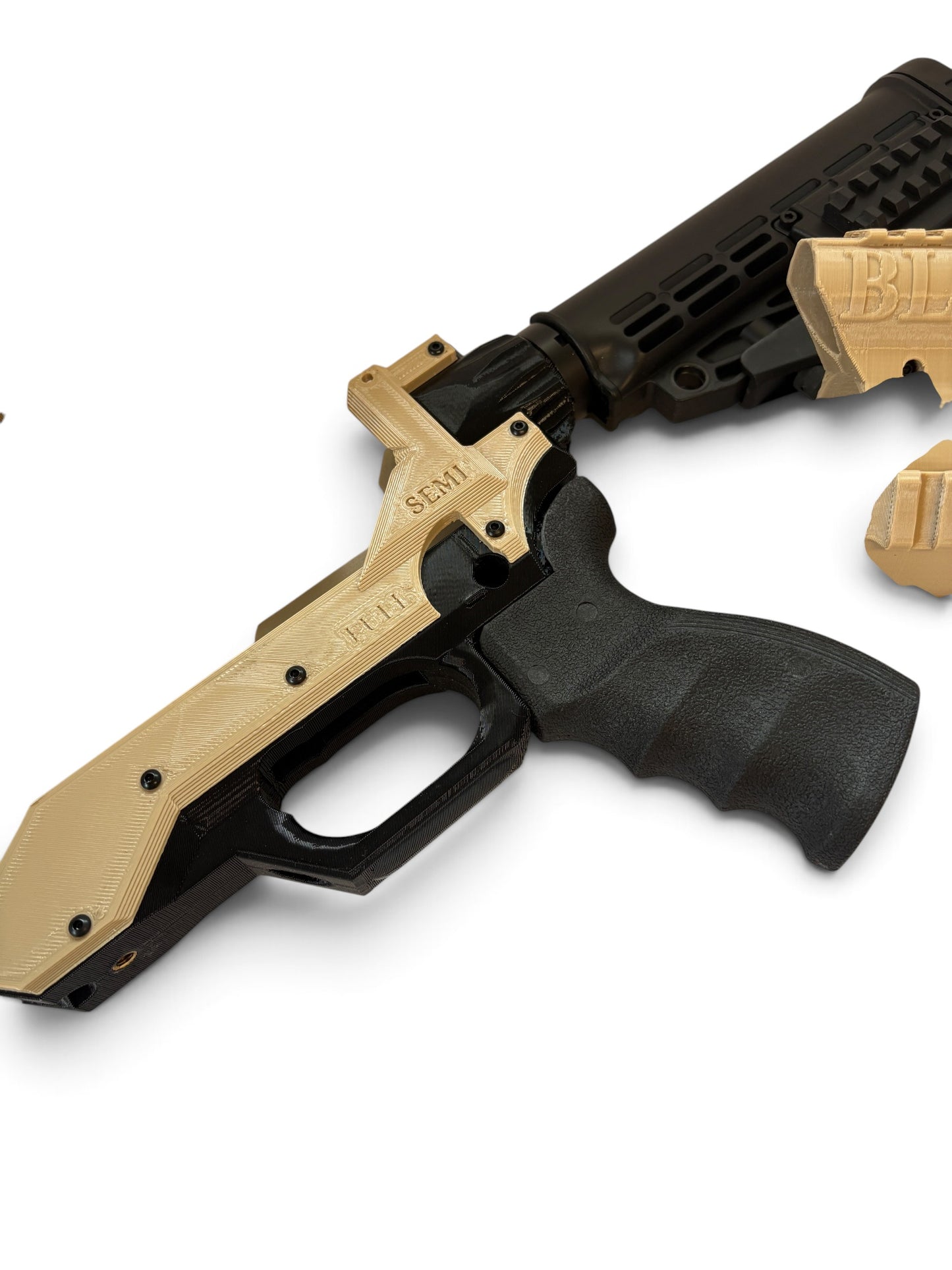Hatsan Blitz Stock Desert Tan with bottle band