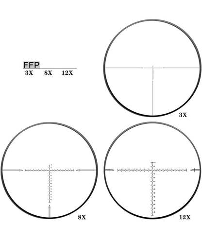 DISCOVERYOPT Optics HT 6-24X40mm 4-16X40mm First Focal Plane Rifle Scope