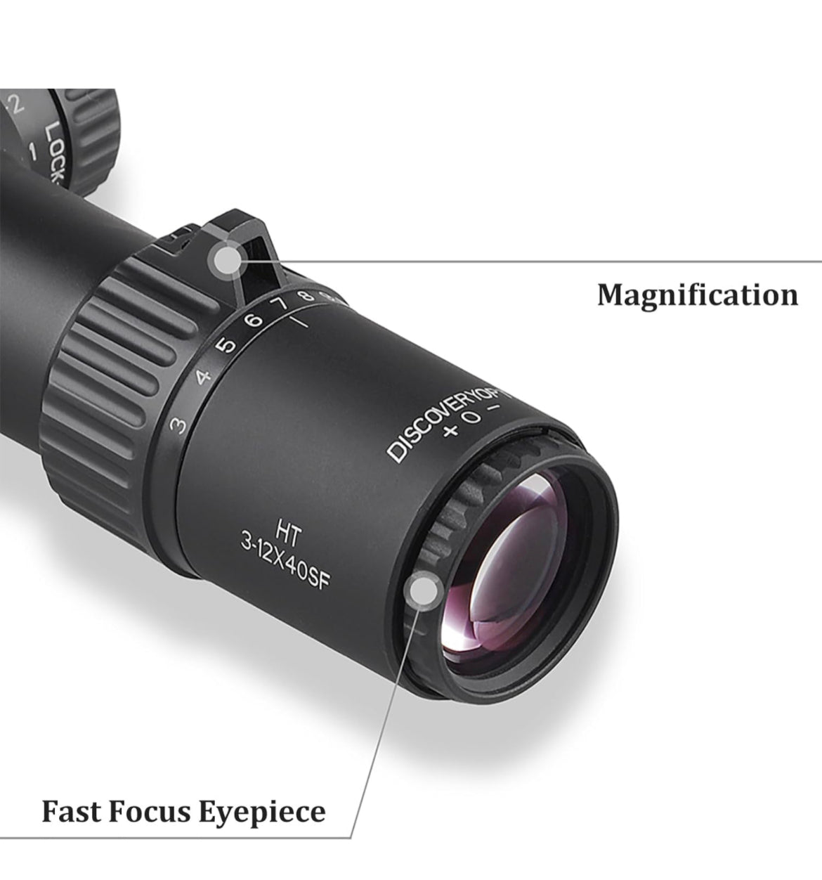 DISCOVERYOPT Optics HT 6-24X40mm 4-16X40mm First Focal Plane Rifle Scope